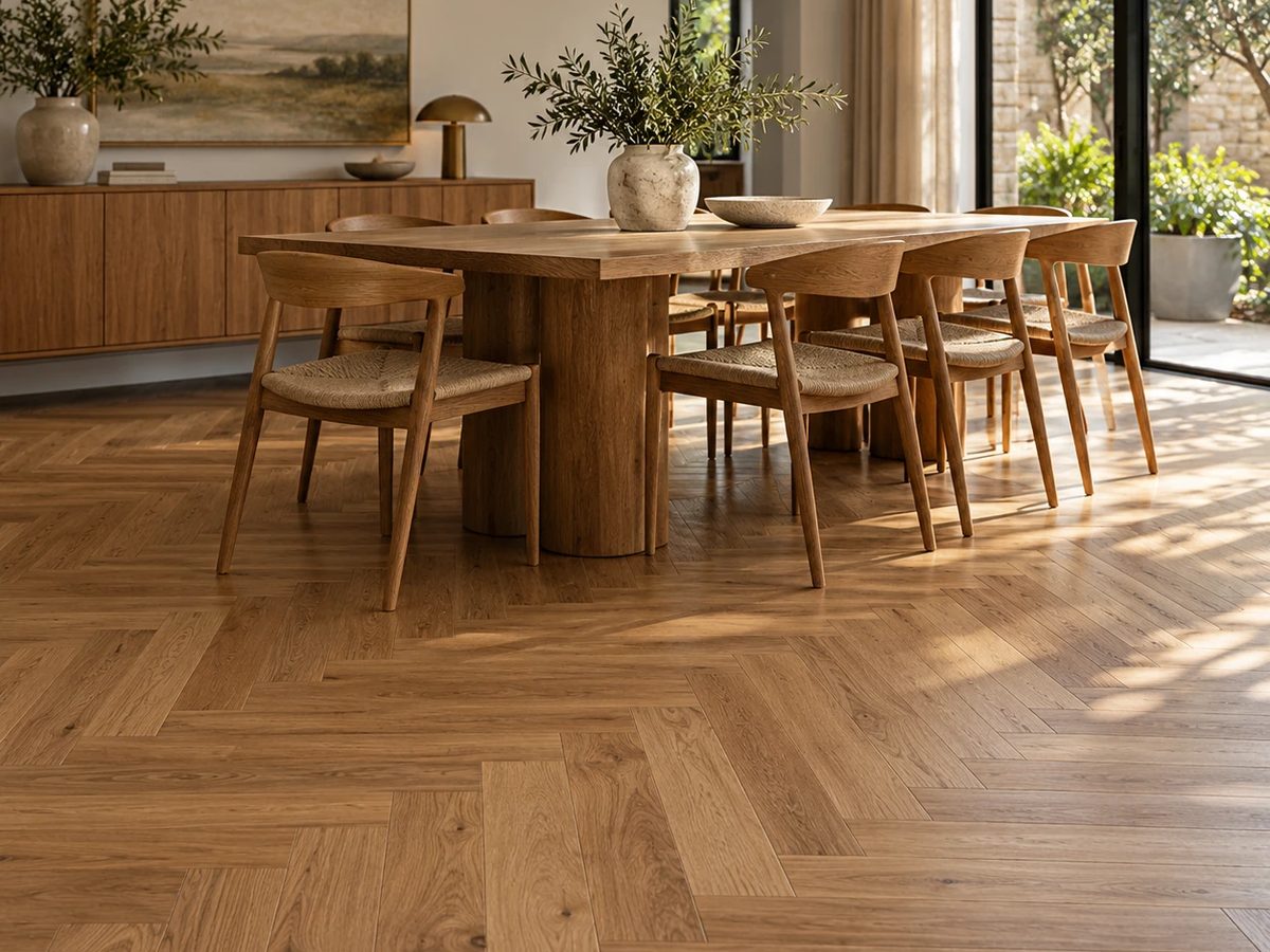 Chevron Timber Flooring